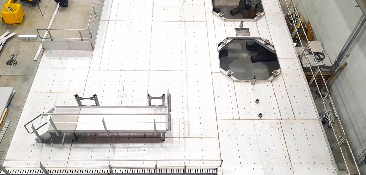 Custom metal built industrial platform