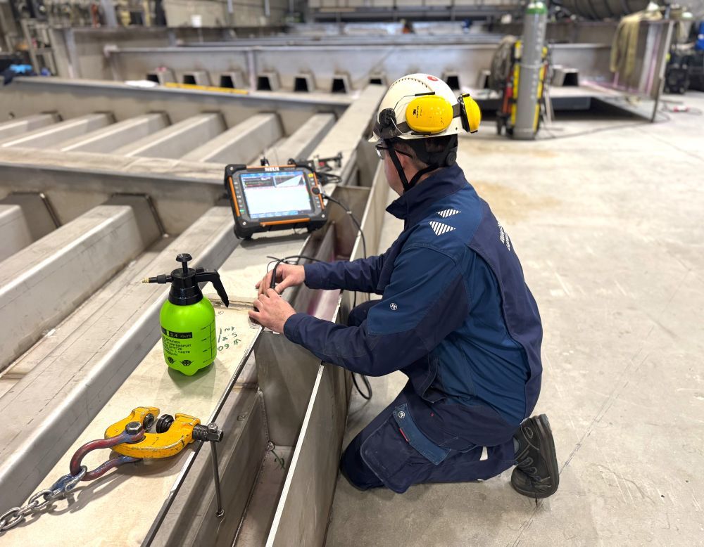 PAUT inspection of duplex stainless steel welds