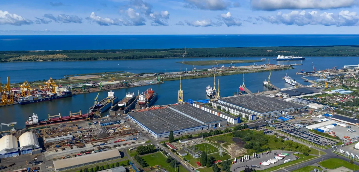 aerial land side view