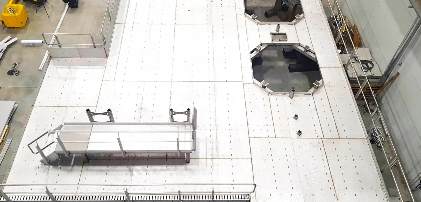 custom metal built industrial platform